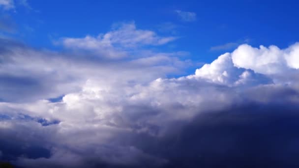 Images Panoramiques Beaux Nuages Dans Ciel — Video