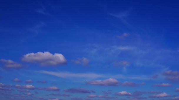 Живописные Кадры Красивых Облаков Небе — стоковое видео