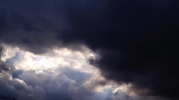 Imágenes Escénicas Hermosas Nubes Cielo — Vídeos de Stock