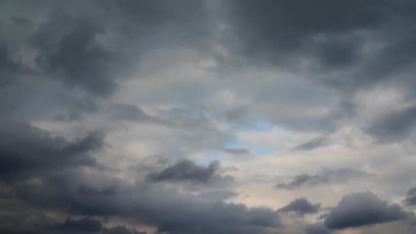 Festői Felvétel Gyönyörű Felhők Égen — Stock videók