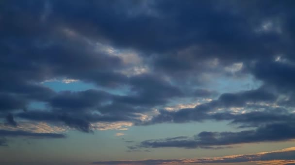 Images Panoramiques Beaux Nuages Dans Ciel — Video