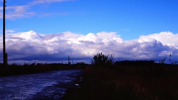 Riprese Panoramiche Bellissimo Cielo Nuvoloso — Video Stock