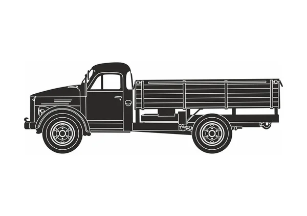 Icono camión retro — Archivo Imágenes Vectoriales