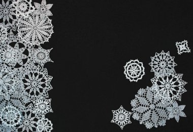 kar taneleri ile arka plan