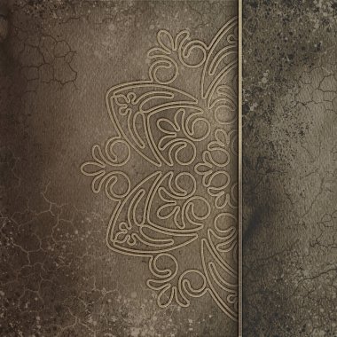 Tasarım elemanları ile soyut desenli arkaplan