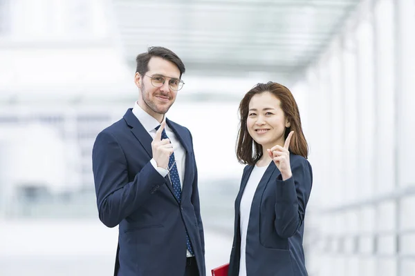 국적의 로구성 사업가 — 스톡 사진