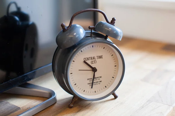 the alarm clock installed as interior decoration in the room