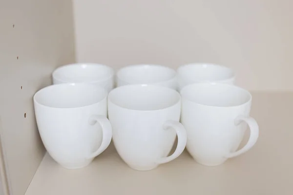 Tableware Cups Plates Stored Kitchen — Stock Photo, Image