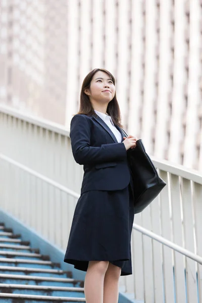 Aziatisch Japans Jonge Vrouwelijke Student Zoek Naar Een Baan — Stockfoto