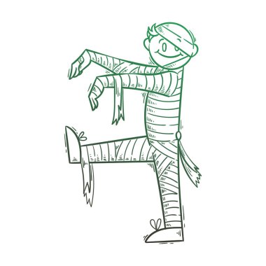 Korkunç anne ile illüstrasyon