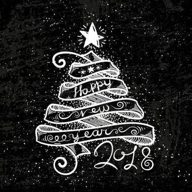 Mutlu yıllar kartpostalı.  