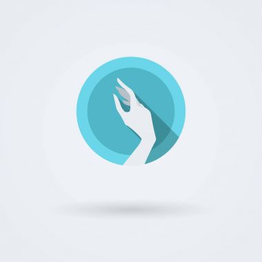 Vektör simgeleri güzel bir ortamda zarif bir el ile.