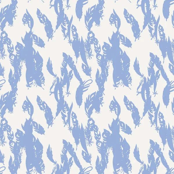 Mürekkep tüy seamless modeli. Elle çizilmiş doodle vektör arka plan.