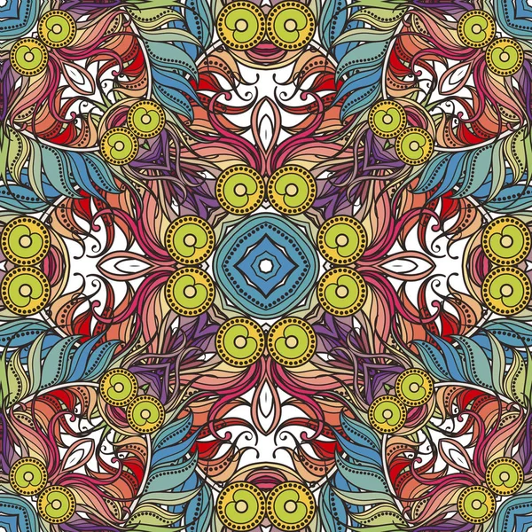 Kesintisiz Daire desen. Mandala tasarım. Vintage dekoratif öğe.