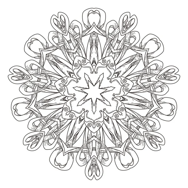 Mandala Fondo Decorativo Abstracto Islam Árabe Oriental Indio Otomano Motivos — Vector de stock