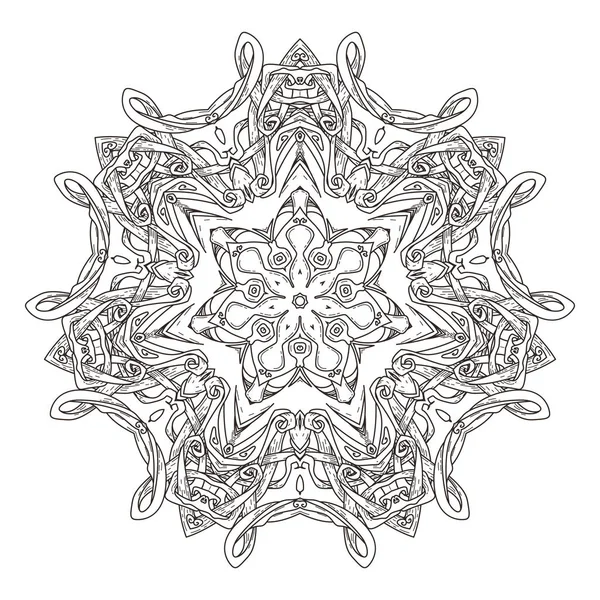 Mandala Fond Décoratif Abstrait Islam Arabe Oriental Indien Ottoman Motifs — Image vectorielle