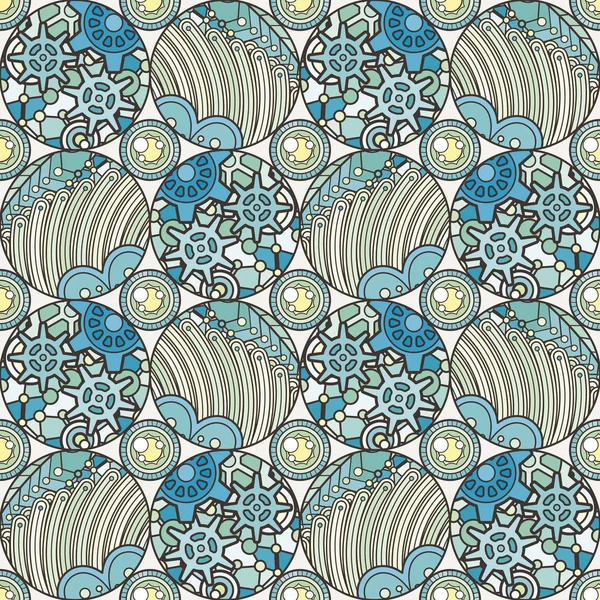 Seamless pattern in a zentangle style. Doodle abstract endless design.