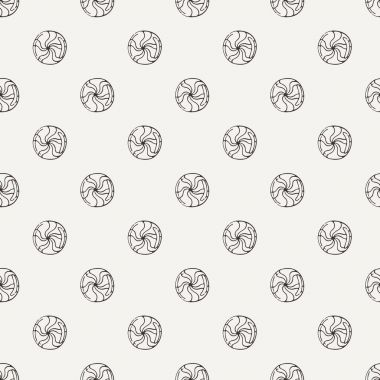 Dikişsiz desen vektör şeker ve lolipop. Tatlı parti doku.