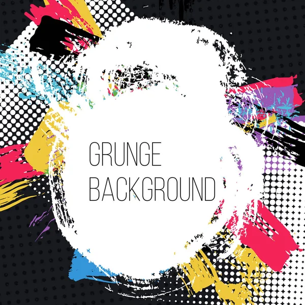 Grunge Színes Háttér Absztrakt Poszter Vektoros Illusztráció — Stock Vector
