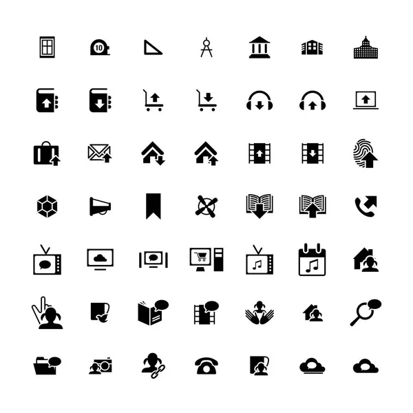 Sada 49 univerzální ikon. Obchod, internet, webdesign. — Stockový vektor