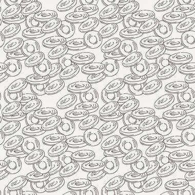 Dikişsiz desen vektör şeker ve lolipop. Tatlı parti doku.