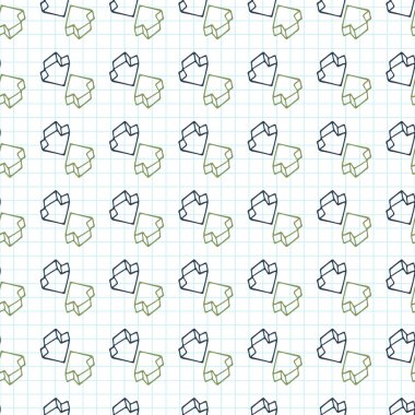 Vektör seamless modeli okları surround benzeri imleçler