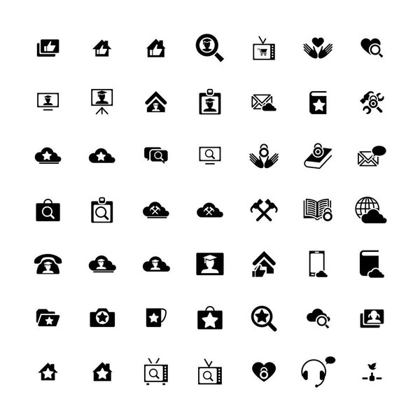 Набор из 49 Универсальных икон. Бизнес, интернет, веб-дизайн
.