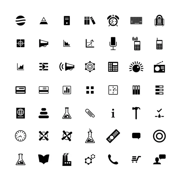 Conjunto de 49 iconos universales. Negocios, internet, diseño web . — Archivo Imágenes Vectoriales