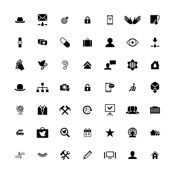 Zestaw 49 uniwersalne ikony. Biznes, internet, web design. — Wektor stockowy