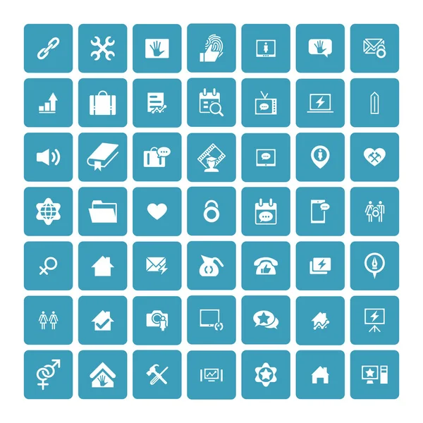 Zestaw 49 uniwersalne ikony. Biznes, internet, web design. — Wektor stockowy