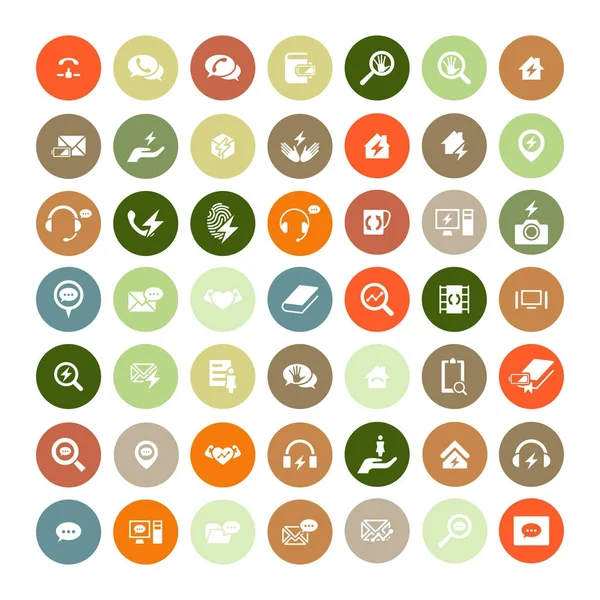 49 evrensel simgeler kümesi. İş, internet, web tasarım.