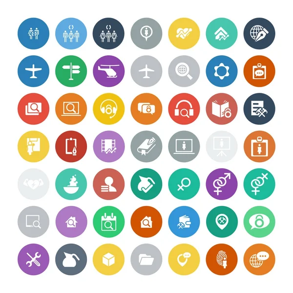 49 evrensel simgeler kümesi. İş, internet, web tasarım.