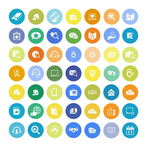 Set di 49 icone universali. Affari, internet, web design . — Vettoriale Stock