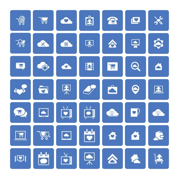 49 の普遍的なアイコンのセットです。ビジネス、インターネット、web デザイン. — ストックベクタ