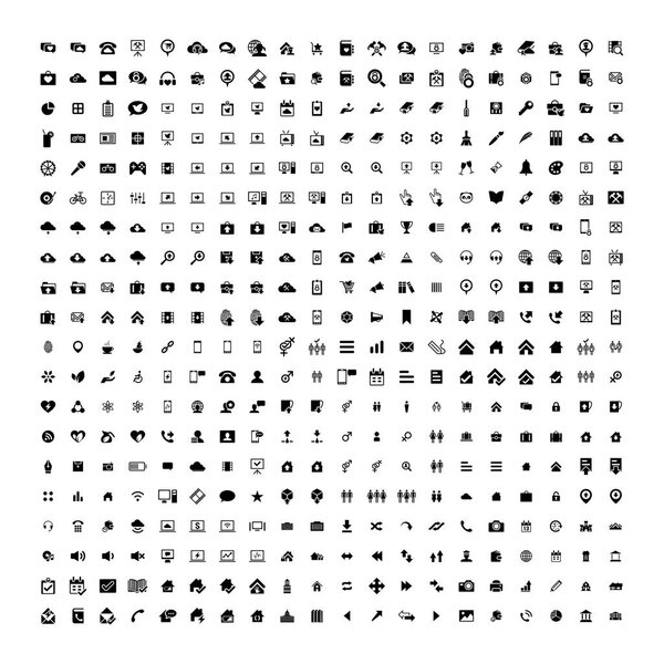 Набор из 200 универсальных икон. Бизнес, интернет, веб-дизайн
.