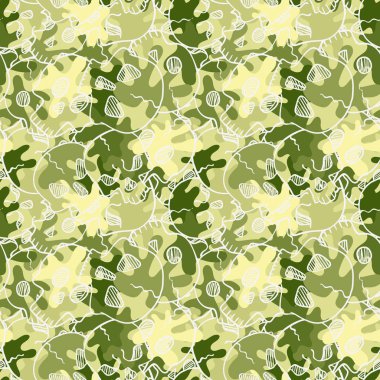 Vektör rasgele kafatasları ile seamless modeli.