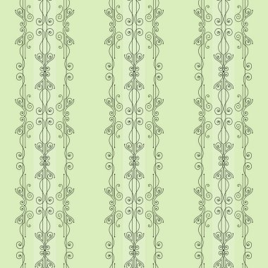 Zarif flourishes vektör seamless modeli