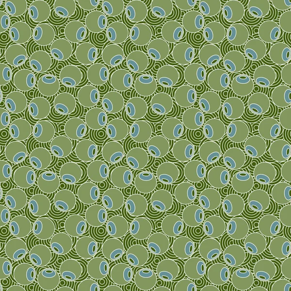 Vektor nahtloses Muster stilisierter Olive — Stockvektor