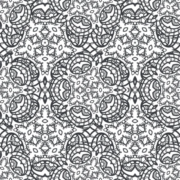 Modello di cerchio senza cuciture. Islam, arabo, indiano, motivi ottomani. Design Mandala . — Vettoriale Stock