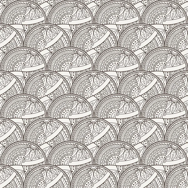 Patch Boho naadloze bloemenpatroon. Mandala patchwork, oosterse design. Meubels textiel, weefsel print, behang, tegel deco. — Stockvector