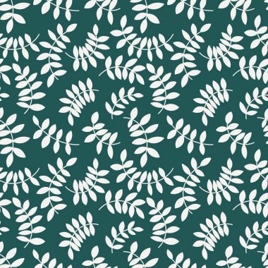 Yapraklar ve dallar seamless modeli