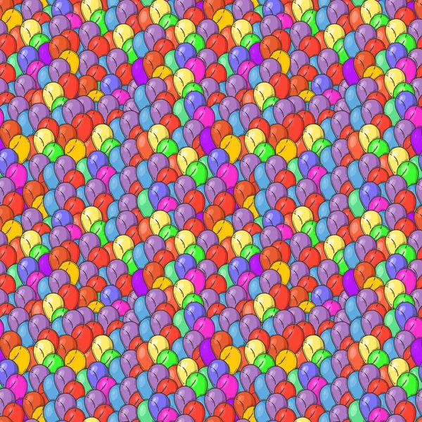 Nahtlose abstrakte Muster mit Milliarden Luftballons — Stockvektor