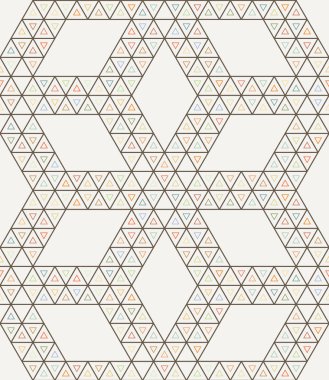 Dikişsiz üçgen geometrik desen.