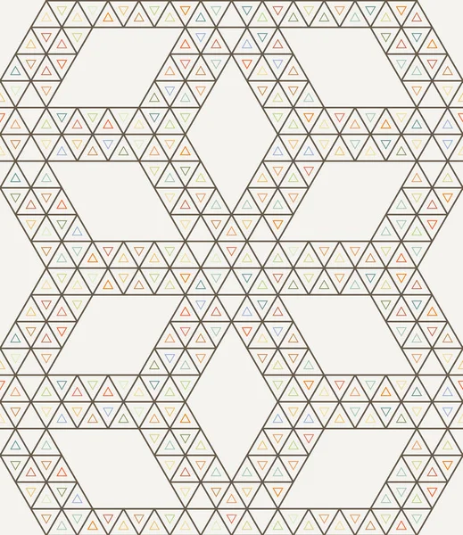 Sömlös geometriska triangel mönster. — Stock vektor