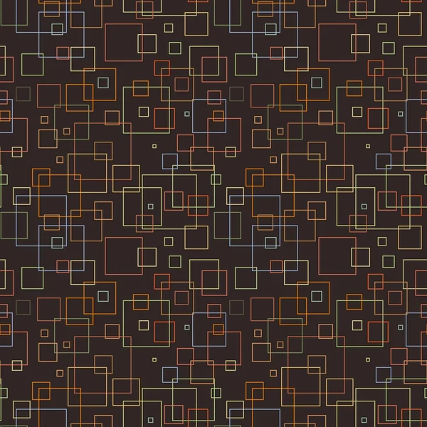 Motif sans couture avec des carrés. — Image vectorielle