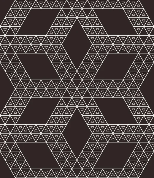 Naadloze geometrische driehoek patroon. — Stockvector