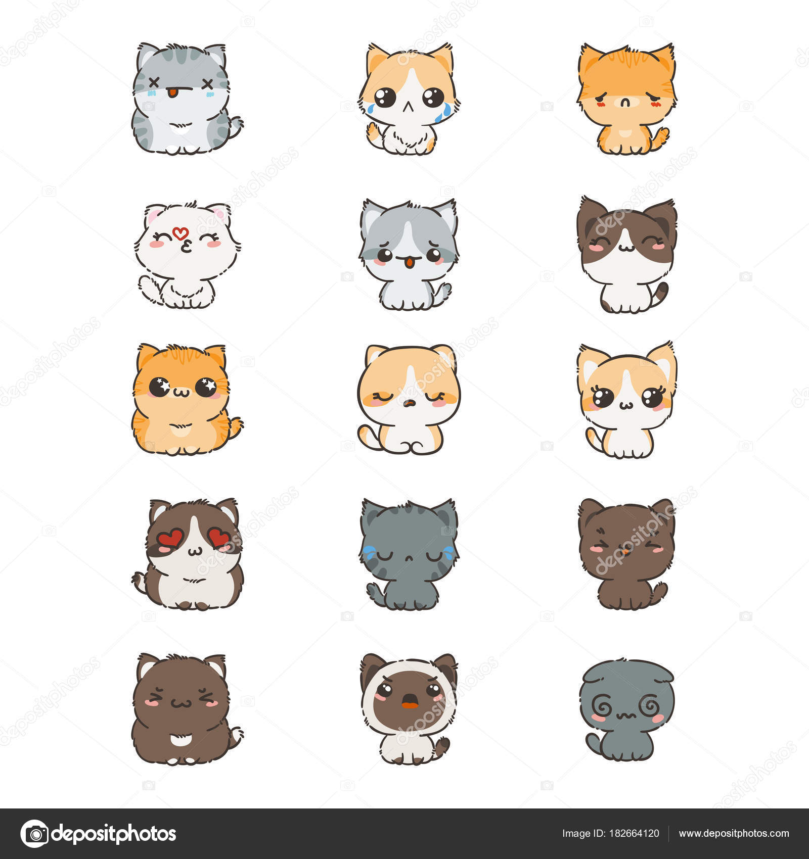 Featured image of post Dibujos Kawaii De Gatos Y Perros