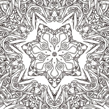 Mandala tarzı vektör seamless modeli