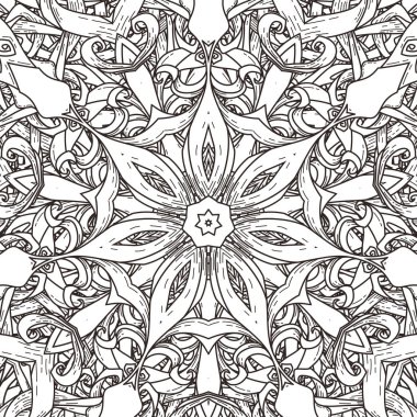 Mandala tarzı vektör seamless modeli