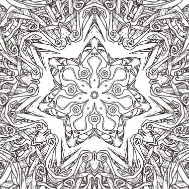 Mandala tarzı vektör seamless modeli